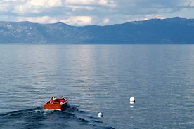 Lake Tahoe Woody Boat