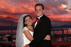 Lake Tahoe Bride Groom Sunset