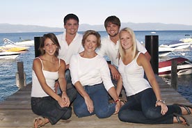 Group Portait Lake Tahoe Pier