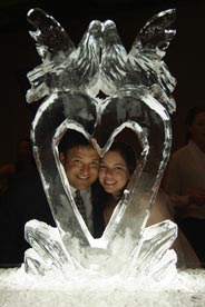 Couple Ice Sculpture