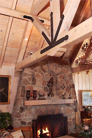 Tahoe House Living Room Fireplace