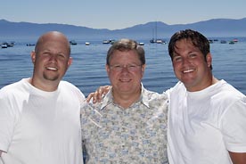 Men Hanging at Lake Tahoe