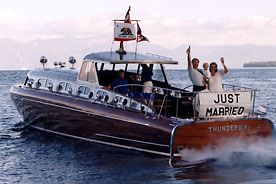 Boat Tahoe Just Married