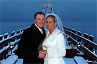 Wedding Couple Pier Snow Tahoe